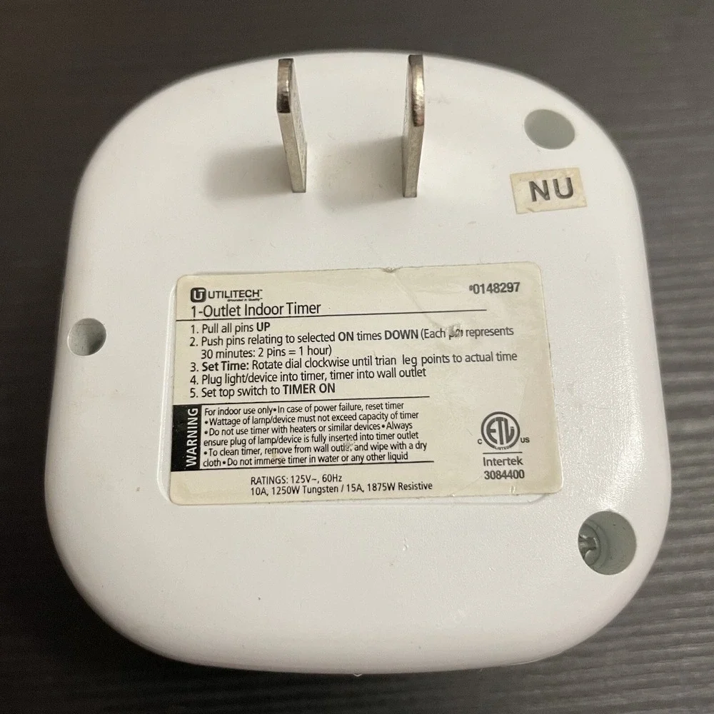 ✅Indoor 2-Outlet Daily Timer 24 On/24 Off Per Day TM09DHB Plug Outlet#️⃣0780